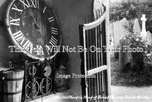 DE 3025 - Old Clock In Porch Of Combe Martin Parish Church, Devon