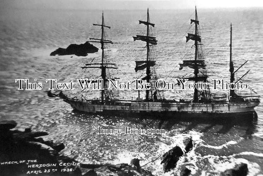 DE 3031 - Herzogin Cecilie Shipwreck, Starehole Bay, Devon 1936