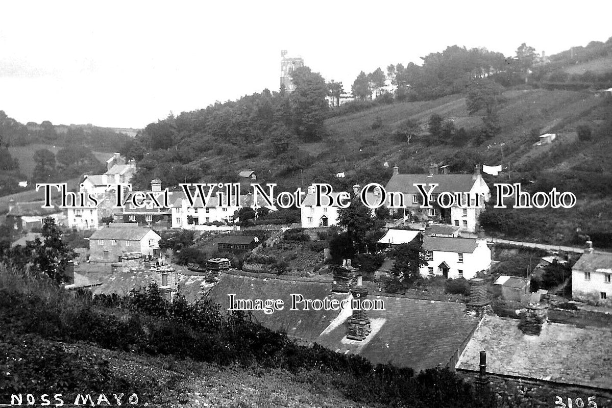 DE 3054 - Noss Mayo Village, Devon c1929
