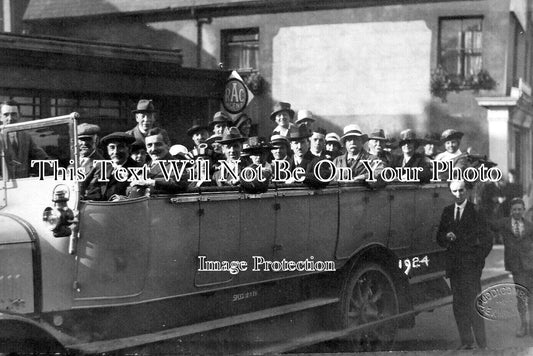 DE 3083 - Charabanc Outing, Exmouth, Devon c1924