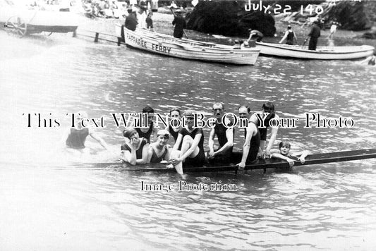 DE 3112 - Swimming Group At Rapparee Cove, Devon