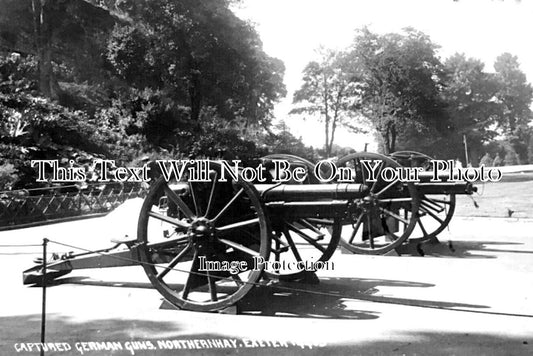 DE 3132 - Captured German Guns At Northernhay, Exeter, Devon