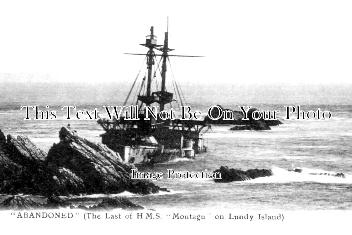 DE 3137 - HMS Montagu Shipwreck On Lundy Island, Devon c1906