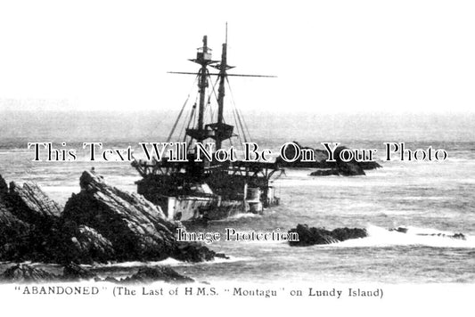 DE 3137 - HMS Montagu Shipwreck On Lundy Island, Devon c1906