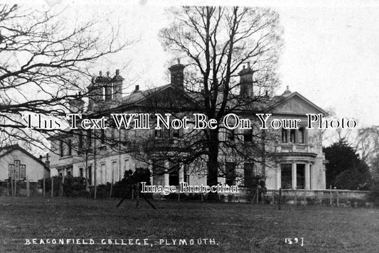 DE 320 - Beaconfield College Girls School, Peverell Plymouth, Devon c1908