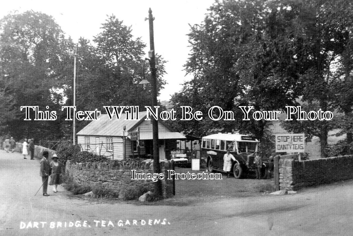DE 3226 - Dart Bridge Tea Gardens, Devon c1920