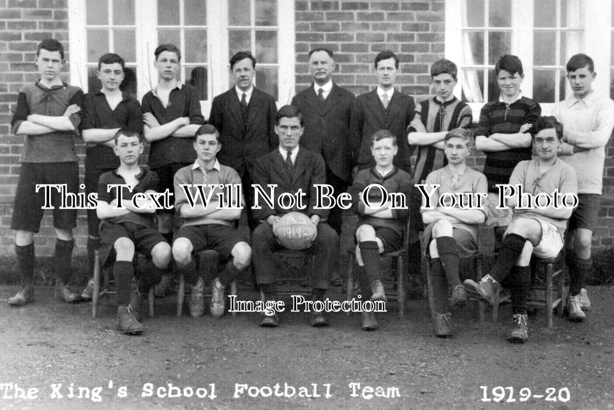 DE 3377 - The Kings School Football Team, Ottery St Mary, Devon