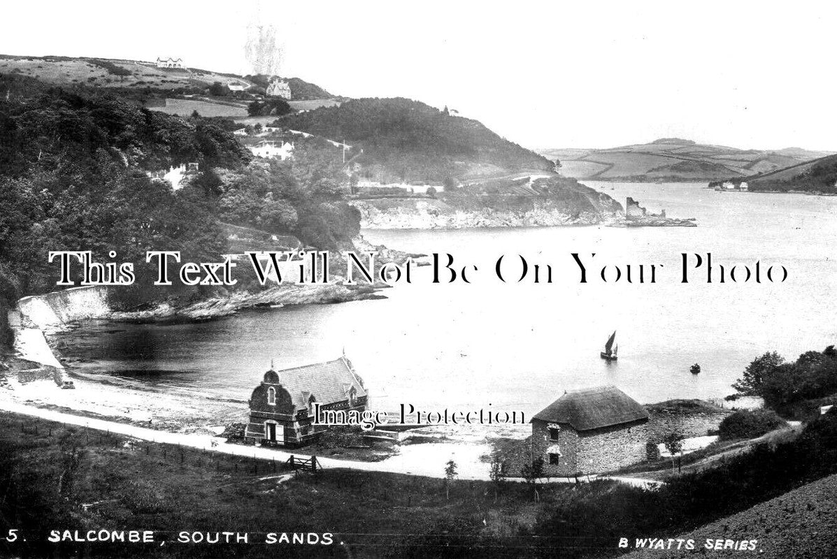 DE 3409 - South Sands, Salcombe, Devon c1908