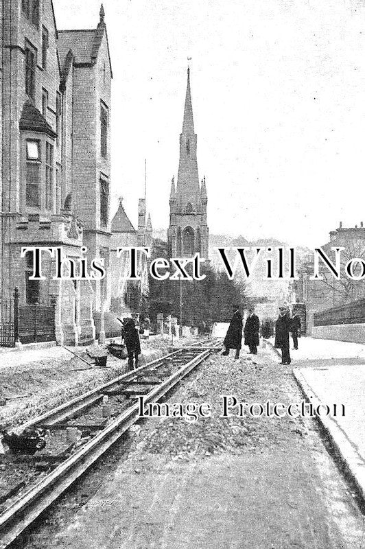 DE 3544 - Laying Tram Lines At Torbay Hospital, Torquay, Devon