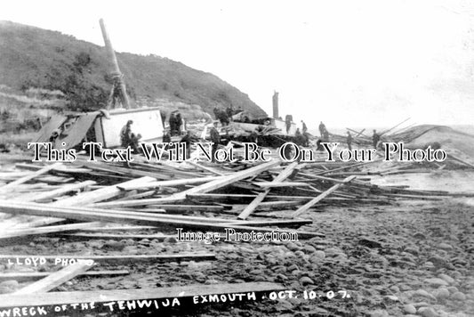 DE 3584 - The Tehwija Shipwreck, Exmouth, Devon 1907