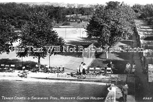 DE 3594 - Tennis Courts & Swimming Pool, Warners Seaton Holiday Camp