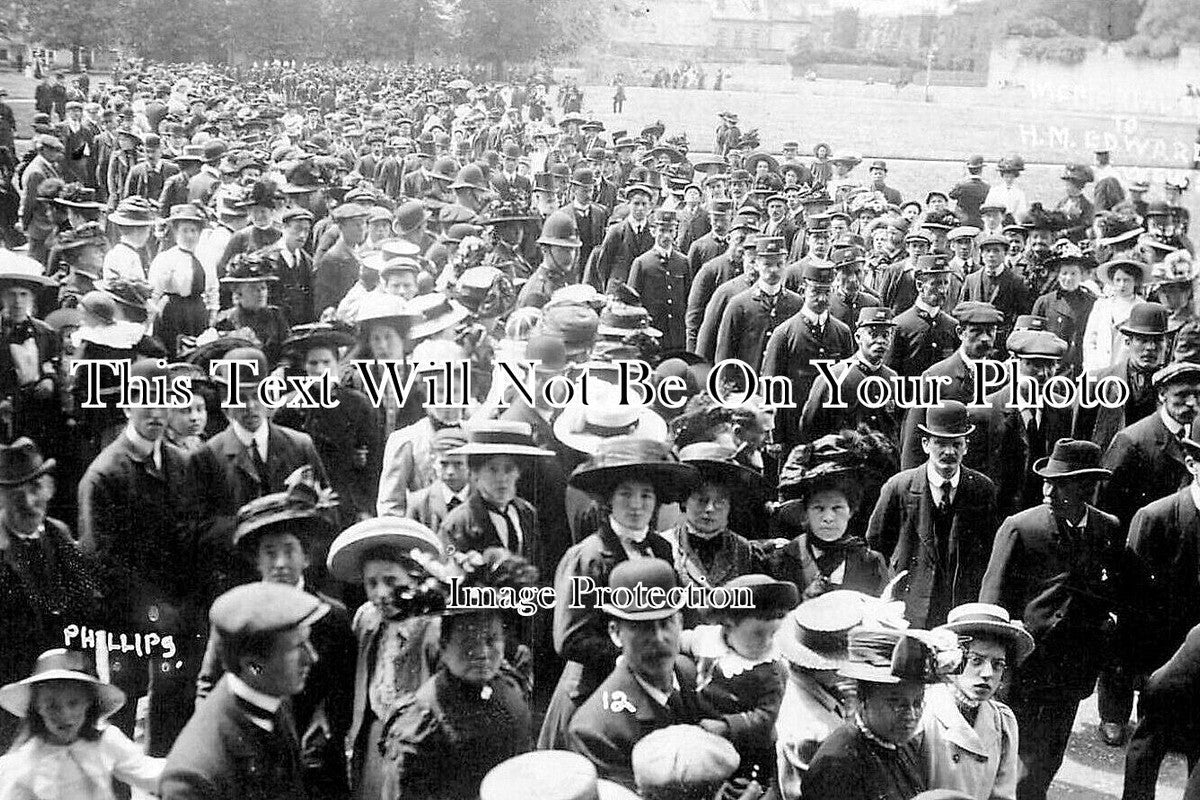 DE 3609 - Edward VII Memorial Service, Rock Park, Barnstaple, Devon 1911