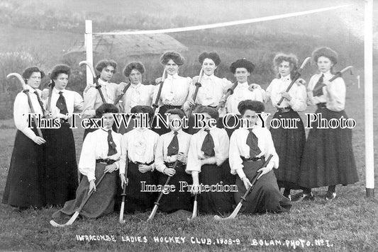 DE 3649 - Ilfracombe Ladies Hockey Club Team, Devon 1908-09
