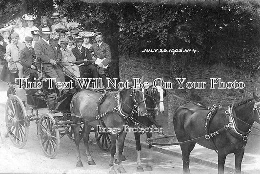 DE 3662 - Coach & Passengers, Ilfracombe, Devon 1905