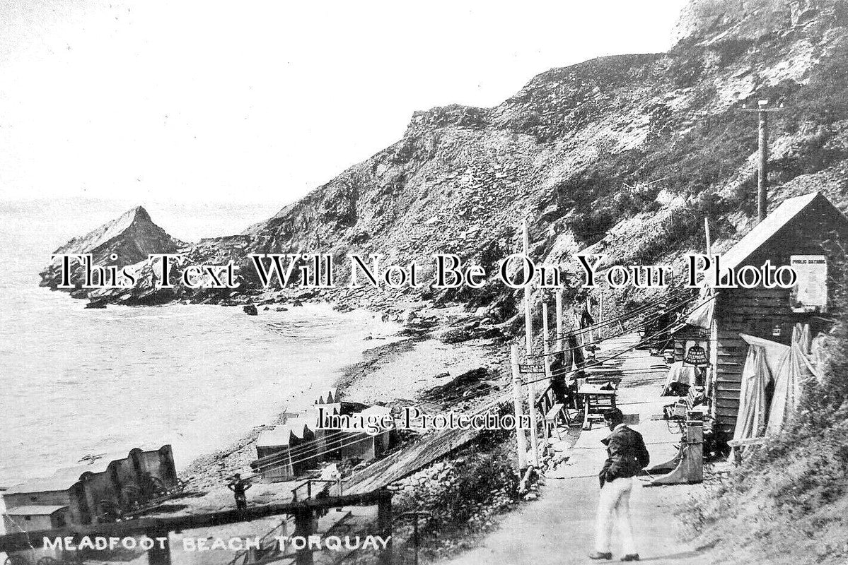 DE 3688 - Meadfoot Beach, Torquay, Devon c1919
