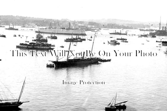 DE 3724 - Launch Of HMS Hibernia, Devonport, Plymouth, Devon 1905