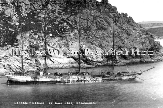 DE 3769 - Herzogin Cecilie Shipwreck At Bolt Head, Salcombe, Devon