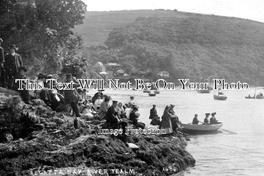 DE 3786 - Regatta Day, River Yealm, Yealmpton, Devon c1910
