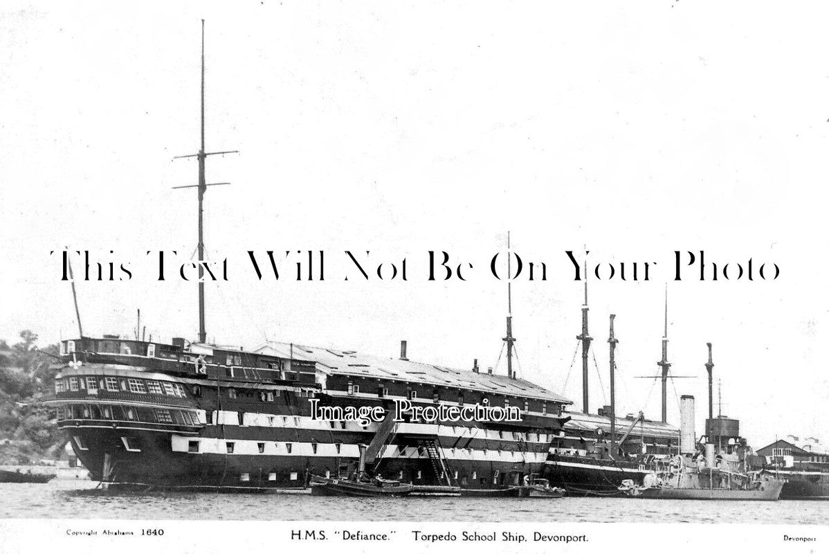 DE 3817 - HMS Defiance Torpedo School Ship, Devonport, Devon