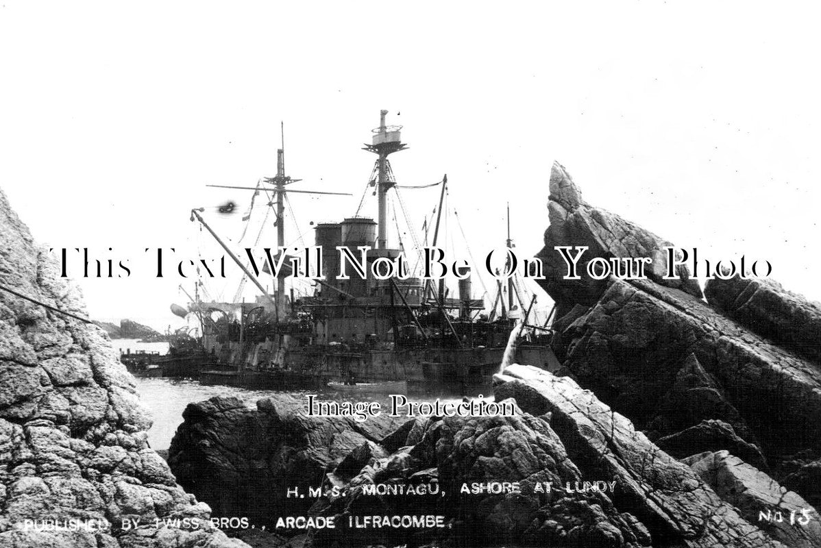 DE 3820 - HMS Montagu Ashore At Lundy, Devon