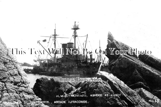 DE 3820 - HMS Montagu Ashore At Lundy, Devon
