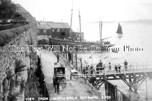 DE 3834 - Church Walk, Topsham, Devon c1908