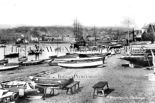 DE 3867 - Teignmouth Harbour, Devon c1923