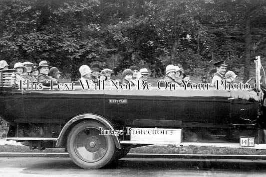 DE 3872 - Fleet Cars Charabanc Outing To Moors, Torquay, Devon 1929