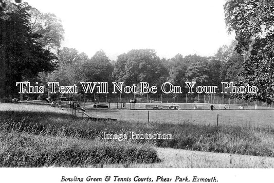 DE 3915 - Bowling Green & Tennis Courts, Phear Park, Exmouth, Devon