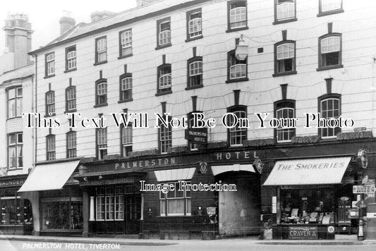 DE 3949 - Palmerston Hotel, Tiverton, Devon c1949
