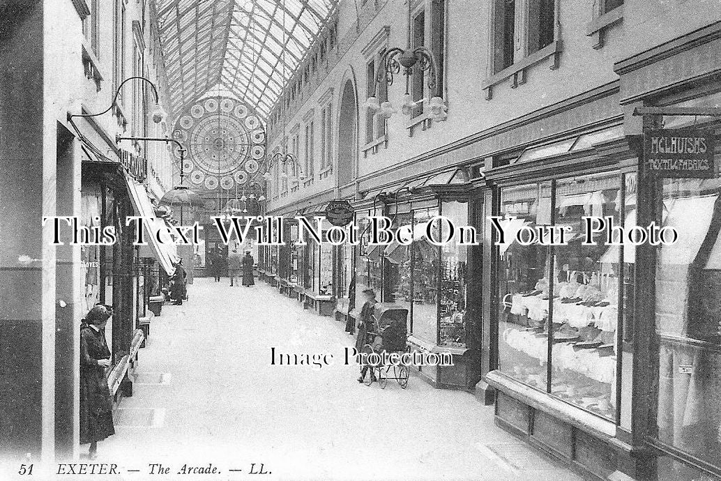 DE 395 - The Arcade, Exeter, Devon c1911