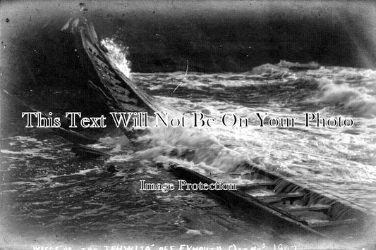 DE 4059 - Shipwreck Of The Tehwija, Exmouth, Devon 1907
