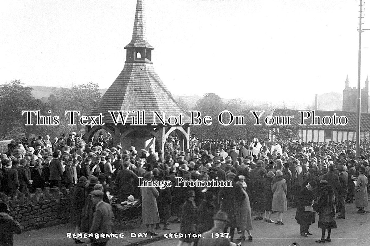 DE 4168 - Remembrance Day, Crediton, Devon c1927