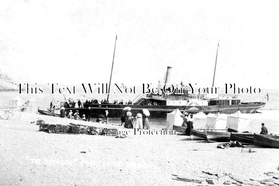 DE 4356 - The Duchess Paddle Steamer, Oddicombe Beach, Devon