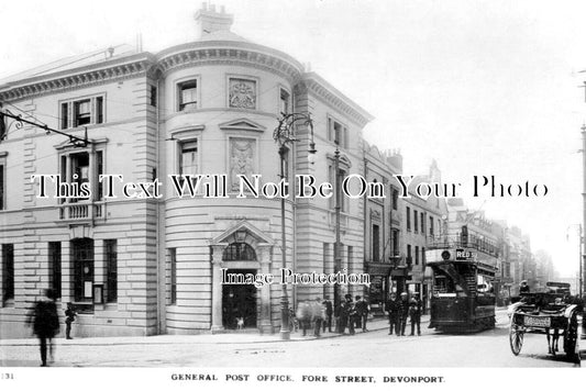 DE 4486 - General Post Office, Fore Street, Devonport, Devon c1916