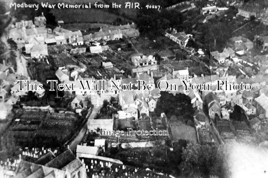 DE 482 - War Memorial From The Air, Modbury, Devon c1925