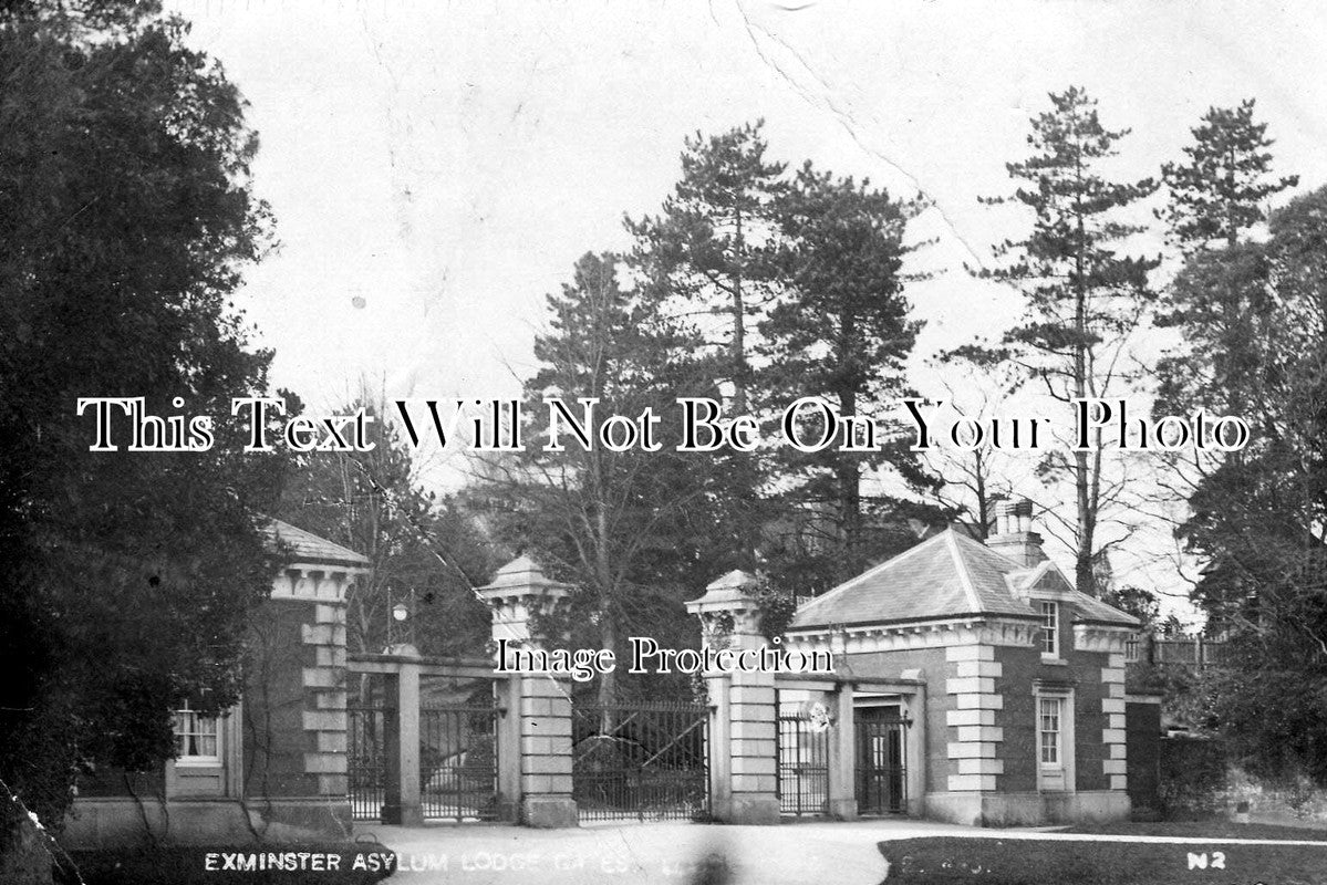 DE 508 - Asylum Hospital Entrance & Lodges, Exeter, Devon c1913