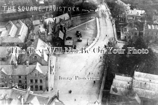 DE 575 - Aerial View Of The Square, Tavistock, Devon