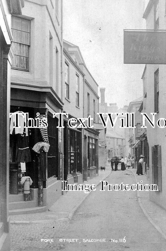 DE 576 - Fore Street, Salcombe, Devon c1914