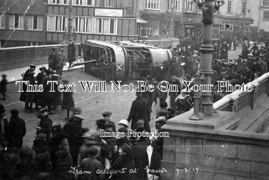 DE 725 - Tram Crash Accident, Exeter, Devon 1917