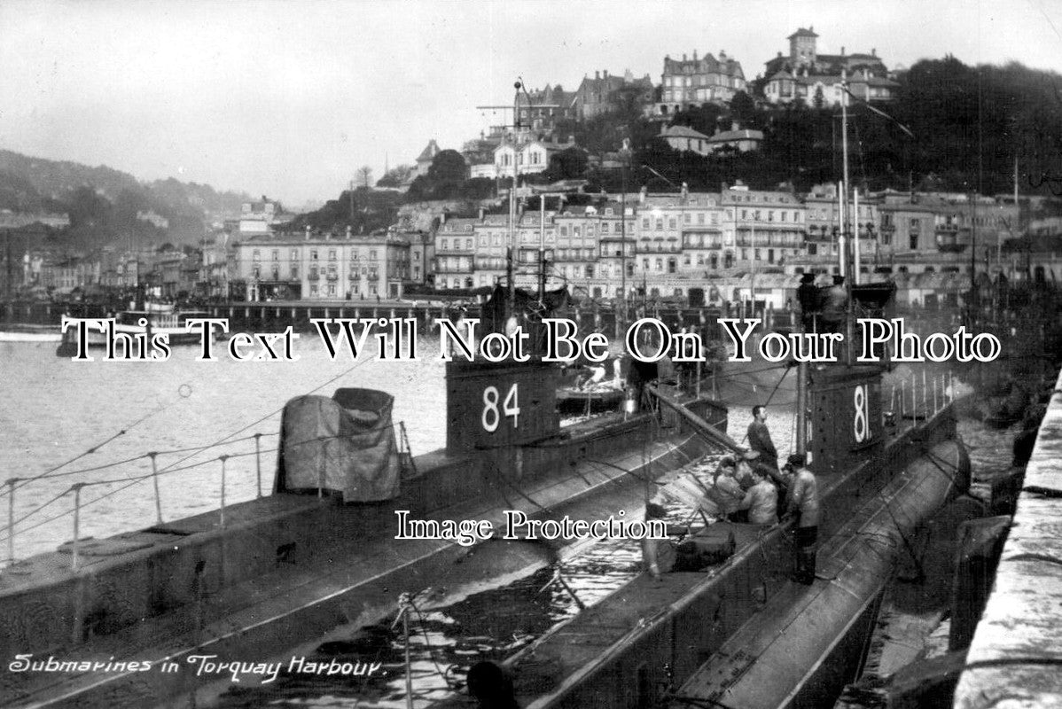 DE 818 - Submarines In Harbour, Torquay, Devon