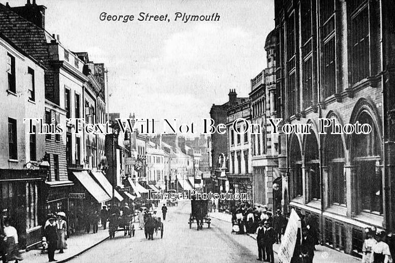 DE 85 - George Street, Plymouth, Devonshire, Devon c1912