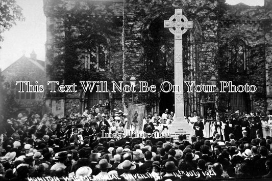 DE 97 - Unveiling Of Honiton War Memorial, Devon c1921