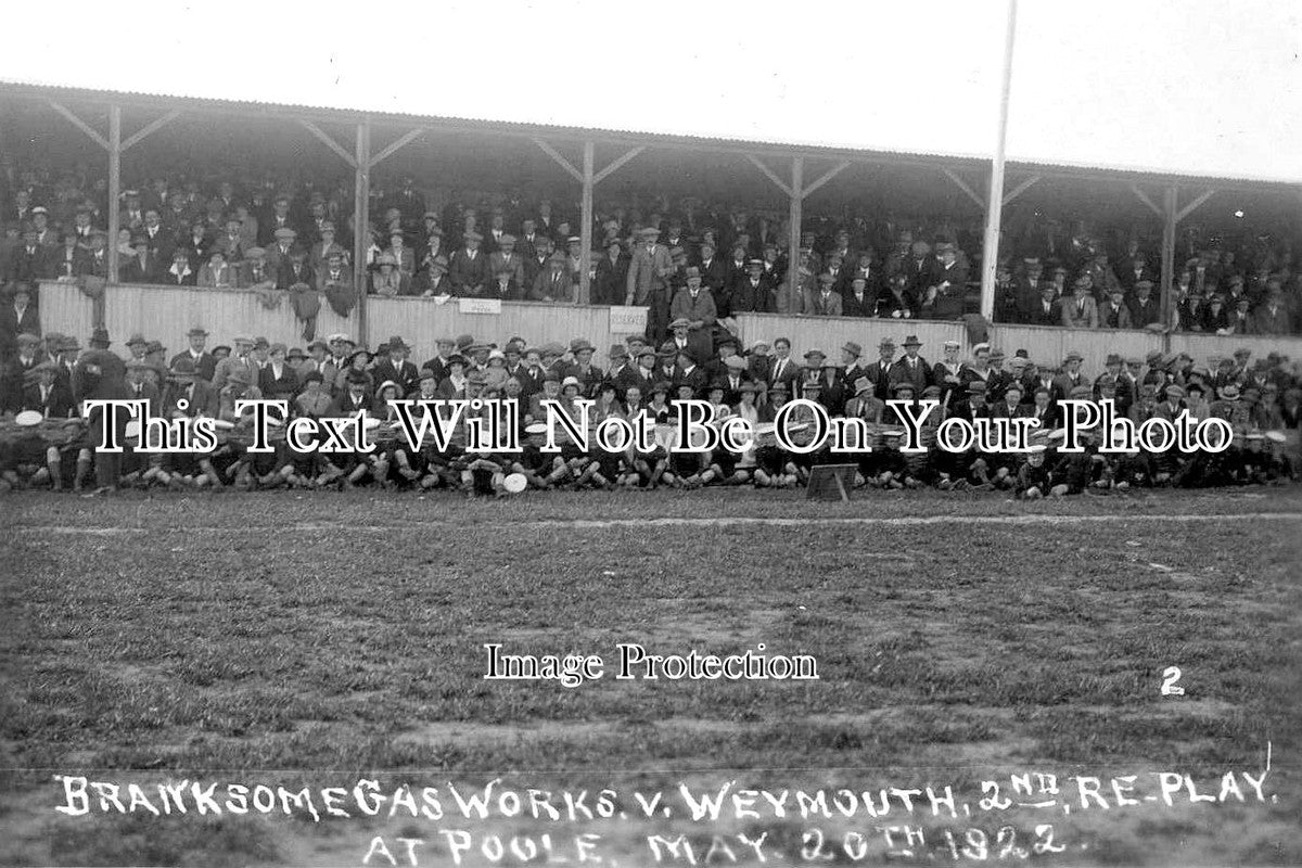 DO 1036 - Poole Football Match, Branksome Gasworks v Weymouth, Dorset 1922