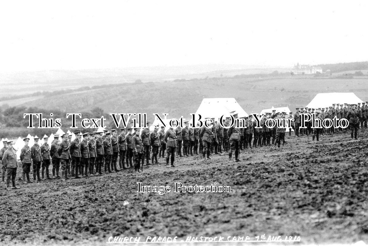 DO 1067 - Church Parade, Halstock Camp, Dorset 1910