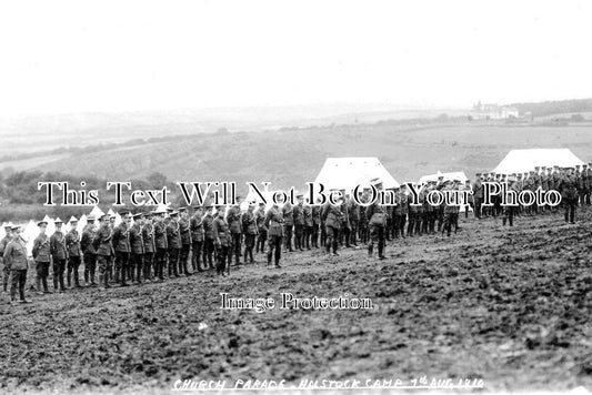 DO 1067 - Church Parade, Halstock Camp, Dorset 1910