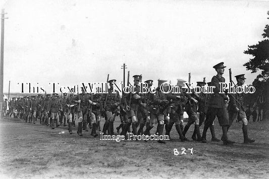 DO 1115 - Military Soldiers Marching, Aldershot, Dorset WW1