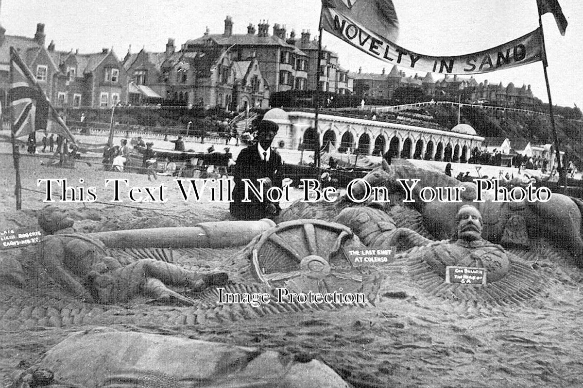 DO 1122 - Sand Artist On Bournemouth Beach, Dorset c1920