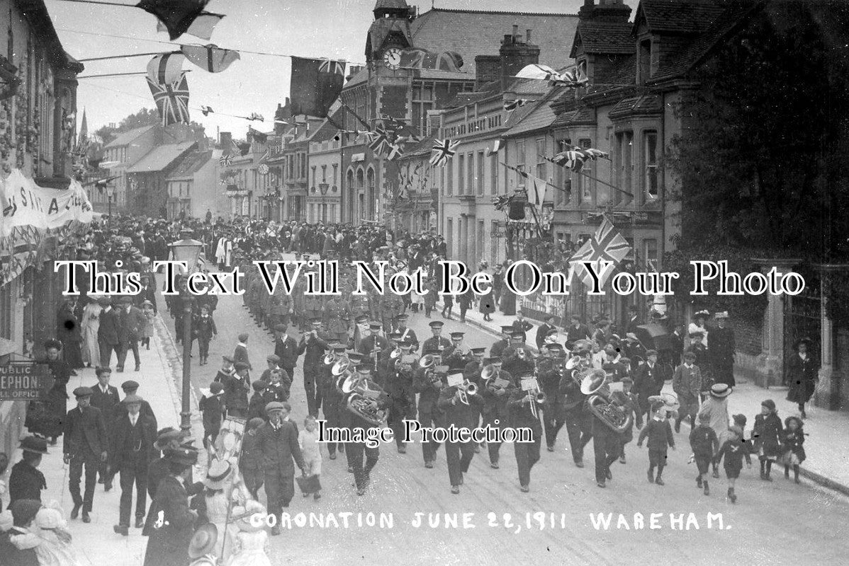 DO 1136 - Wareham Coronation Parade, Dorset c1911