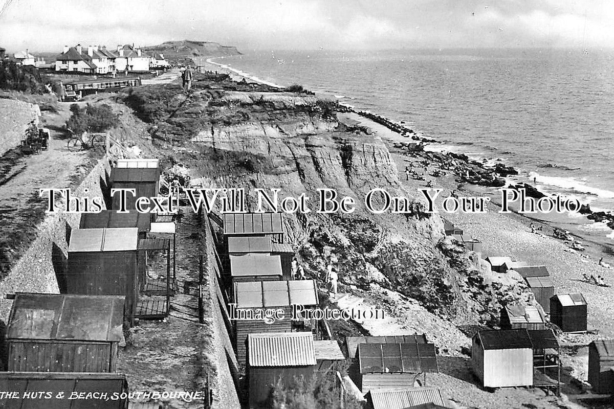 DO 1144 - Huts & Beach, Southbourne, Dorset